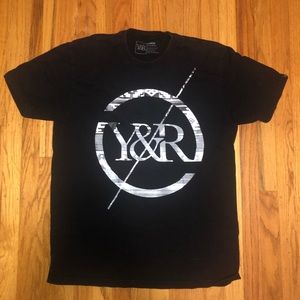 Young and Reckless Black shirt with White Logo